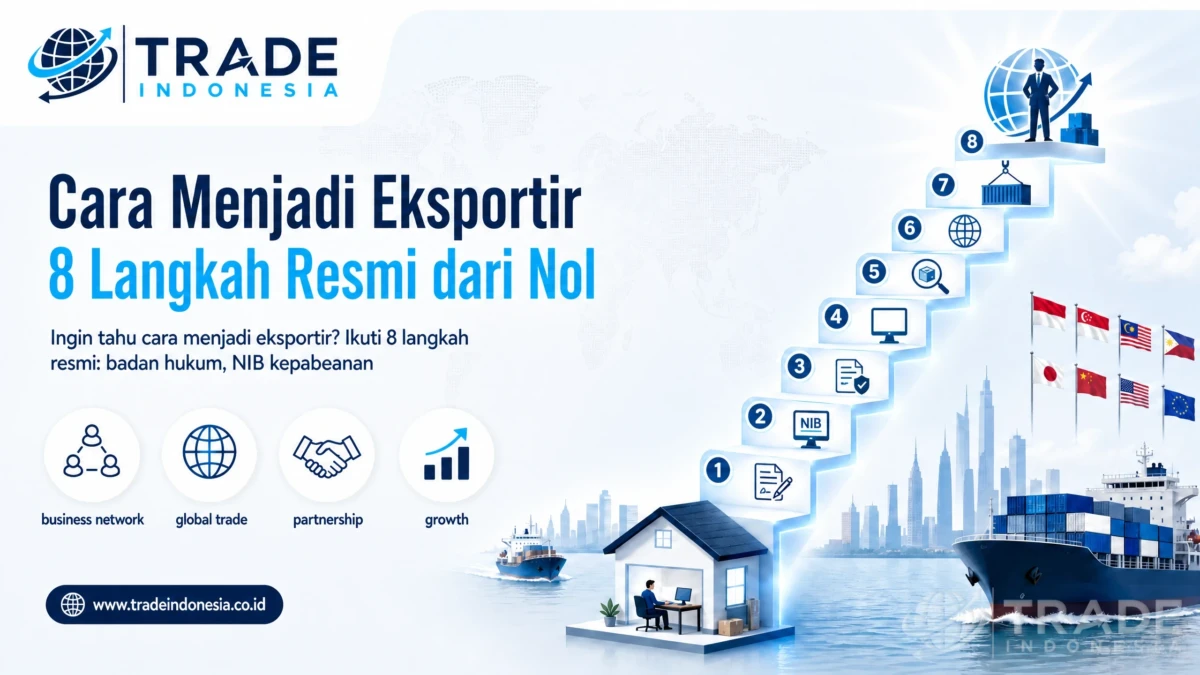 Cara Menjadi Eksportir dari Nol: Panduan 8 Langkah Resmi untuk Pelaku Usaha Indonesia_Tradeindonesia.co.id